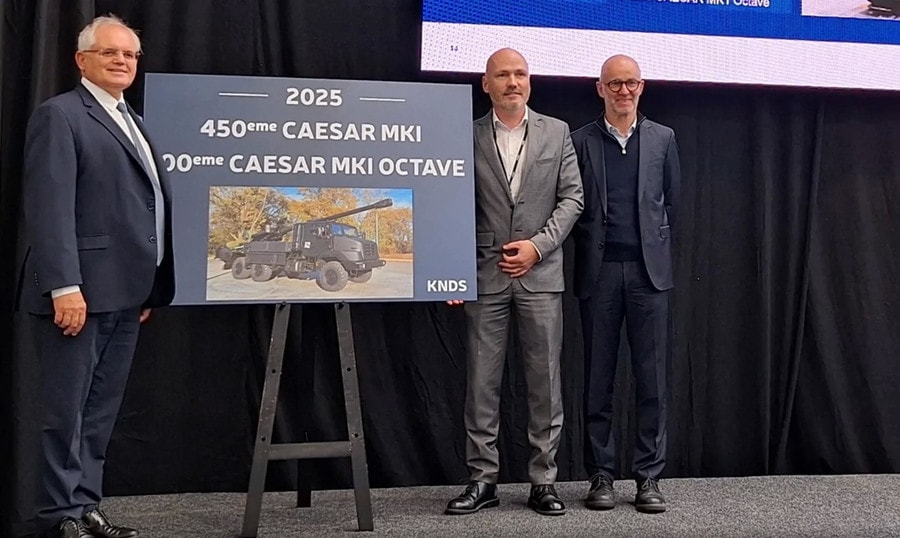 KNDS đạt mốc 450 khẩu pháo CAESAR Mk I, 100 CAESAR OCTAVE