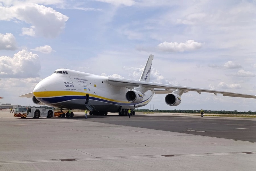 An-124 Ukraine chở tổ hợp phòng không Spyder tới Gruzia