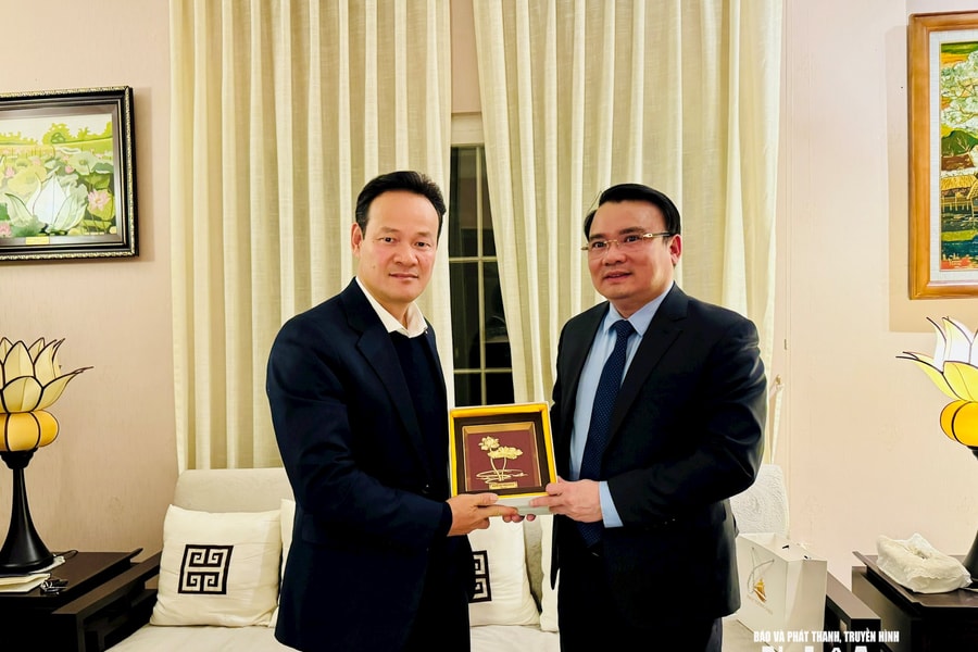 Phó Chủ tịch UBND tỉnh Nghệ An làm việc với Trưởng Phái đoàn Thường trực Việt Nam tại Geneva - Thụy Sĩ