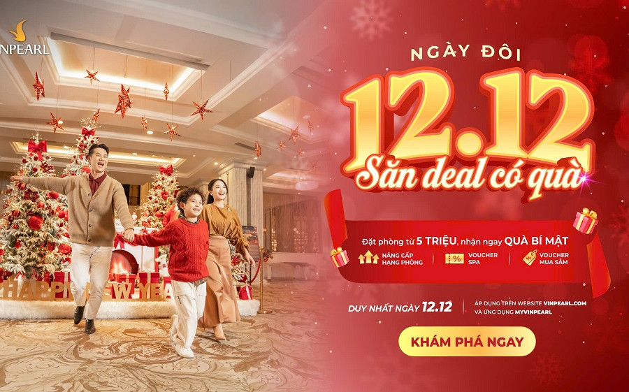Vinpearl: săn ưu đãi Double Day 12.12 cho kỳ nghỉ có quà