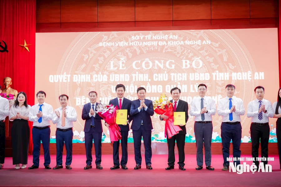 Bác sĩ Trịnh Xuân Nam được bổ nhiệm giữ chức Chủ tịch Hội đồng quản lý Bệnh viện Hữu nghị Đa khoa Nghệ An