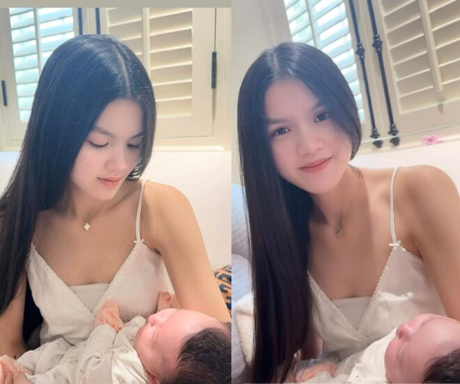 Phương Lê chia sẻ khoảnh khắc ấm áp của các con gái
