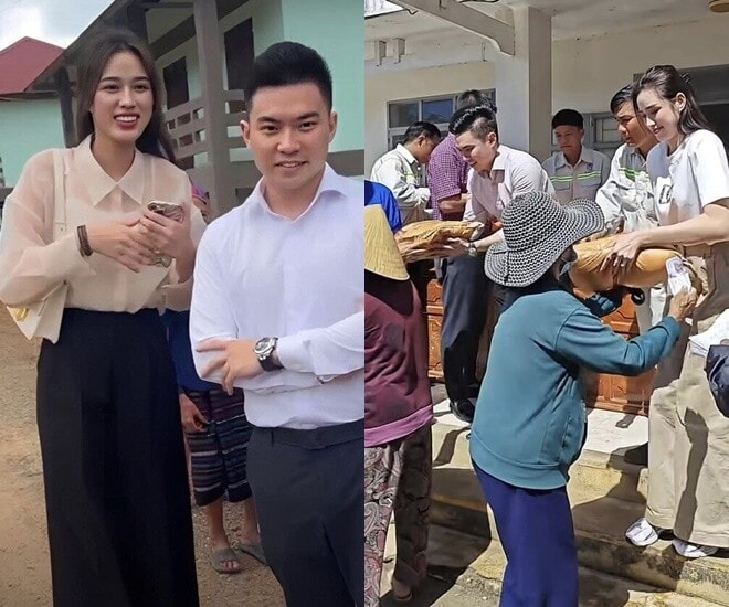 Hoa hậu Việt và bạn đời: Hình ảnh giản dị trong các hoạt động thiện nguyện