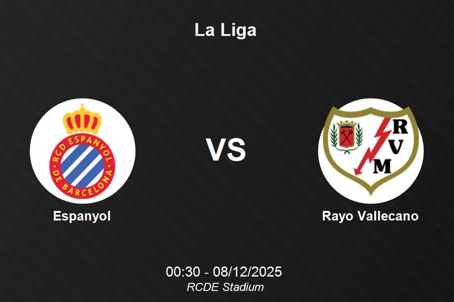 Nhận định Espanyol vs Rayo Vallecano - La Liga