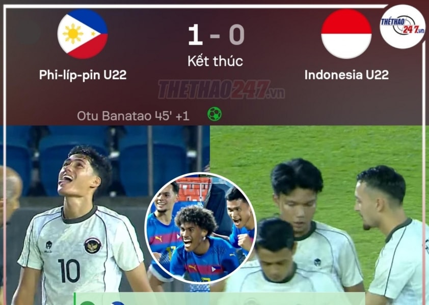 U22 Indonesia thua Philippines 0-1, bị chê 'toàn drama'