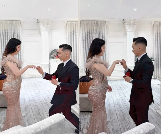 Phan Hiển tái cầu hôn Khánh Thi bằng nhẫn kim cương