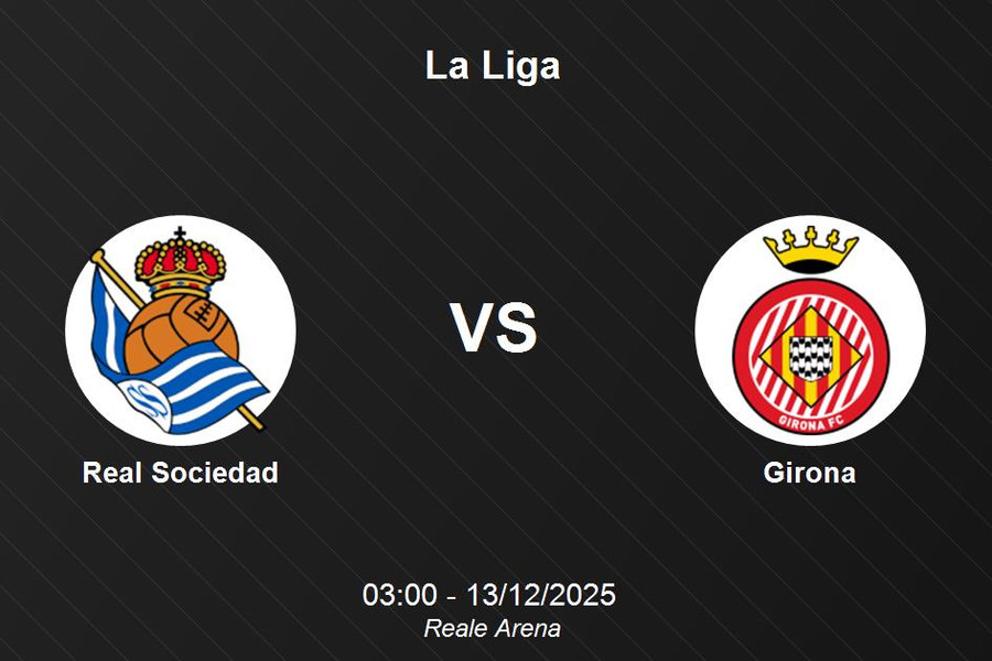 Nhận định Real Sociedad vs Girona - Vòng 15 La Liga
