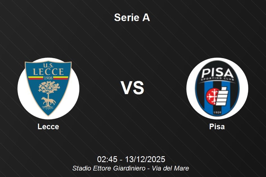 Nhận định Lecce vs Pisa - Cuộc chiến trụ hạng tại Serie A