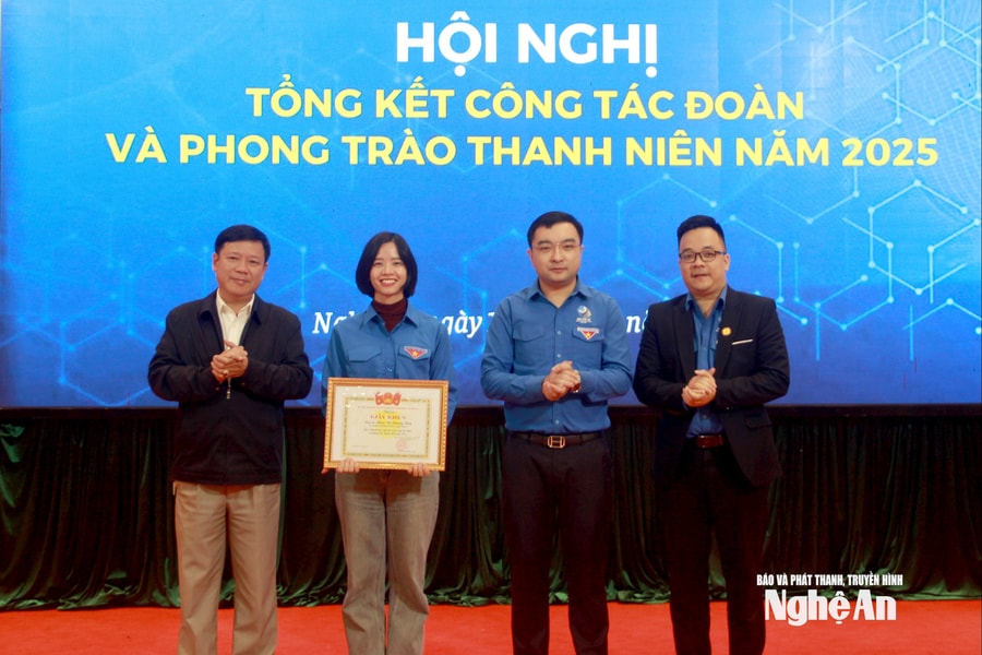Đoàn các cơ quan Đảng tỉnh Nghệ An tổng kết công tác Đoàn và phong trào thanh niên năm 2025