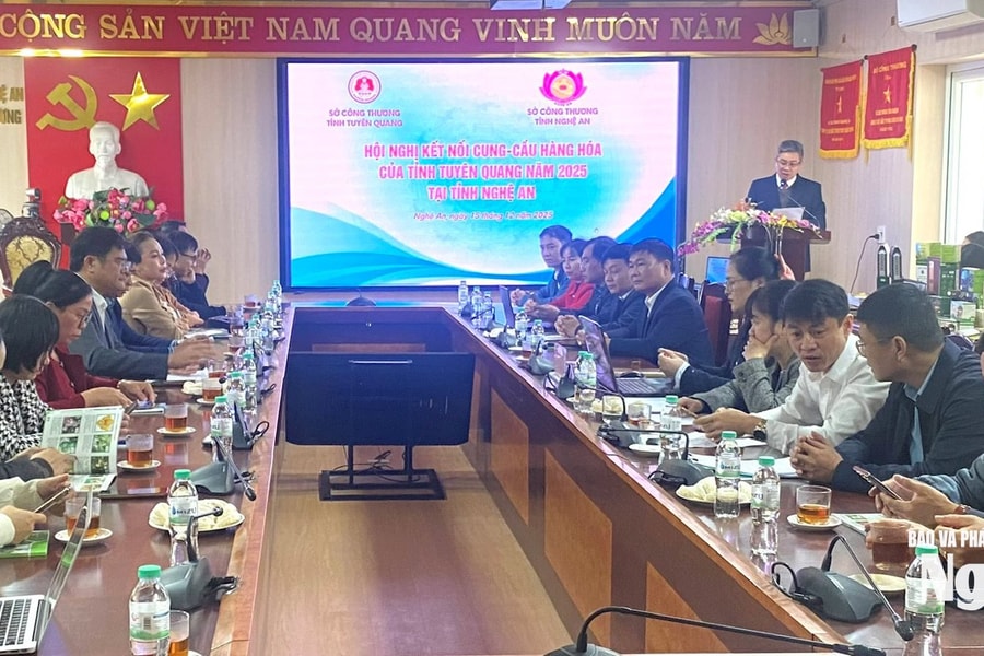 Kết nối cung cầu sản phẩm giữa hai tỉnh Nghệ An và Tuyên Quang