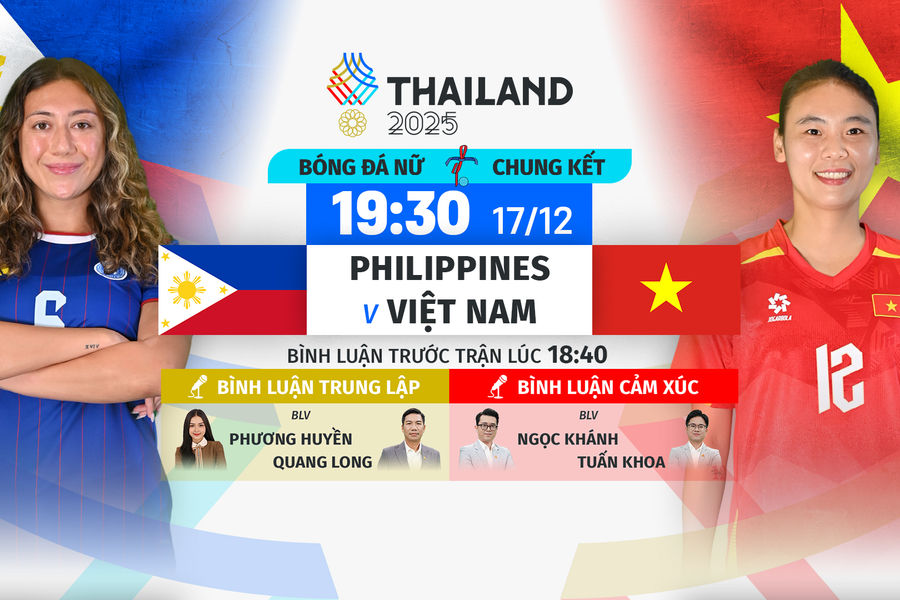 VTV6 trực tiếp chung kết bóng đá nữ Việt Nam vs Philippines hôm nay 17/12