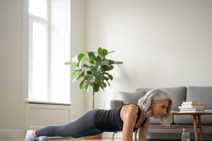 Mất cơ sau 30 tuổi: 3 bài tập tăng sức mạnh tại nhà