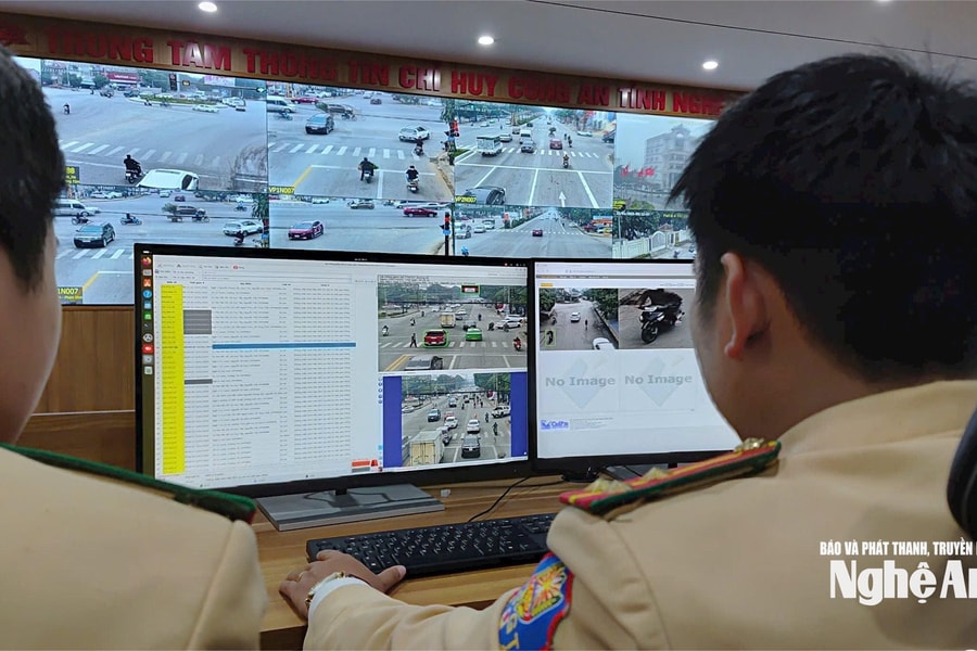 Nghệ An: Hơn 600 camera giám sát vi phạm giao thông trong đêm 'đi bão'