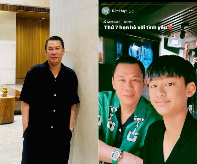 Con trai Lệ Quyên 14 tuổi cao vượt bố, sống sung túc