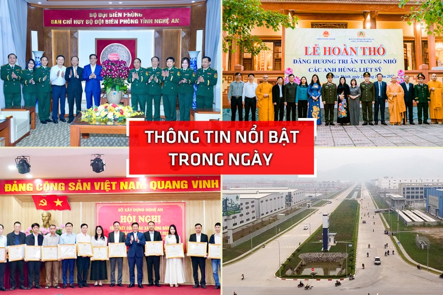Nghệ An: Thông tin nổi bật ngày 22/12