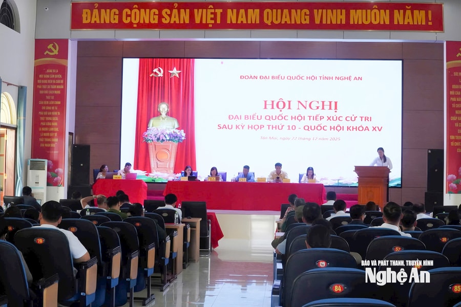 Đại biểu Quốc hội tiếp xúc cử tri phường Tân Mai