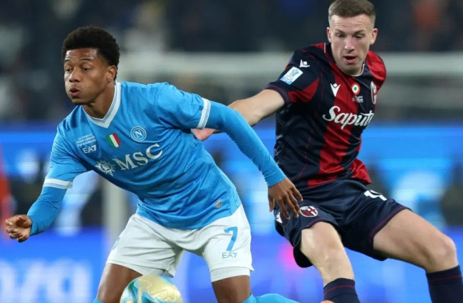 Napoli vô địch Siêu cúp Italia: David Neres tỏa sáng với cú đúp