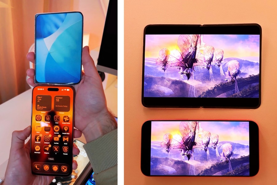 Mô hình iPhone Fold 3D hé lộ thiết kế khác biệt so với đối thủ