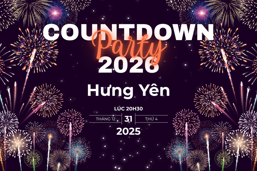 Countdown 2026 tại Hưng Yên: Đêm nhạc giao thừa rực rỡ tại Ecopark