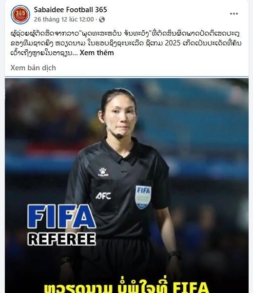 Trọng tài Lào từ chối bàn thắng ĐT Việt Nam vẫn được FIFA công nhận