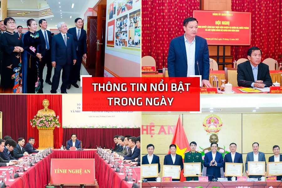 Nghệ An: Thông tin nổi bật ngày 29/12