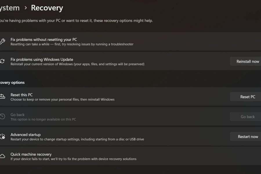 Reset Windows 11/10: Cách khôi phục hiệu suất máy tính như mới