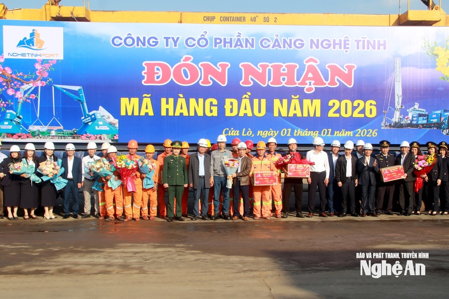 Cảng Nghệ Tĩnh đón mã hàng đầu năm, ra quân sản xuất năm 2026