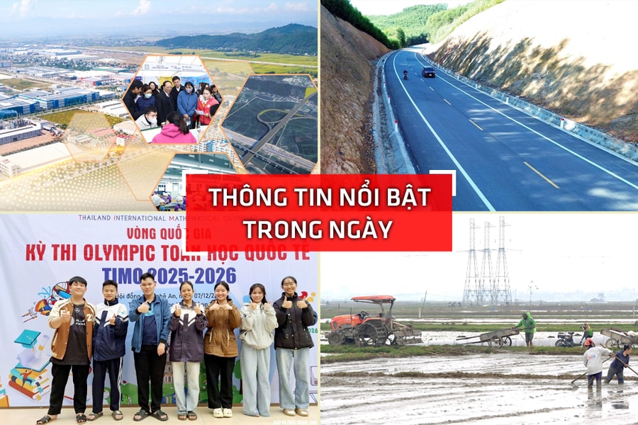 Nghệ An: Thông tin nổi bật ngày 2/1