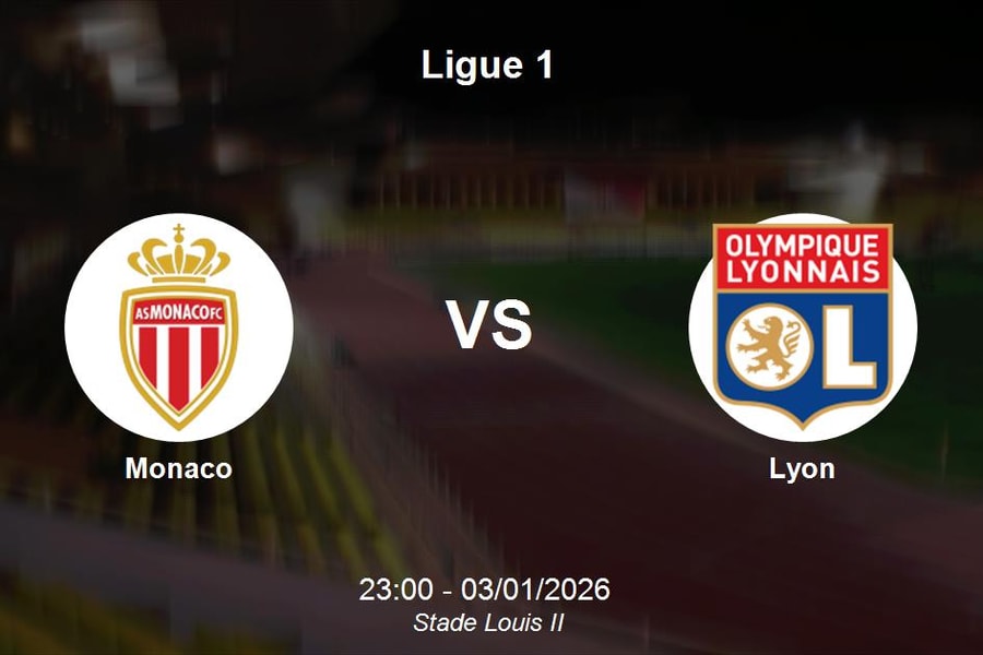 Nhận định Monaco vs Lyon - Đại chiến vòng 17 Ligue 1
