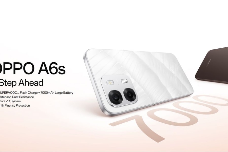 OPPO A6s 4G ra mắt: Pin khủng 7000mAh, sạc nhanh 80W và chuẩn kháng nước IP69