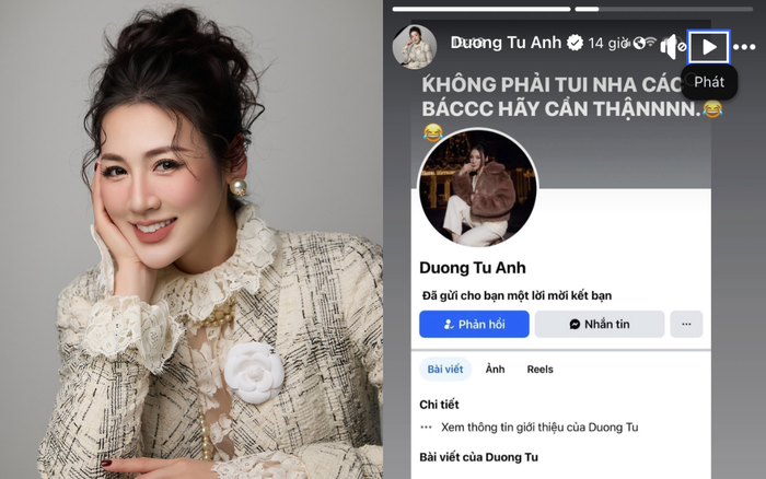 Á hậu Dương Tú Anh lên tiếng cảnh báo về tài khoản Facebook giả mạo hình ảnh cá nhân