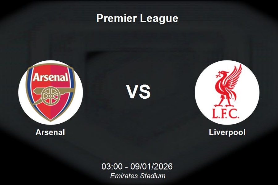 Nhận định Arsenal vs Liverpool - Thử thách bản lĩnh ngôi đầu tại Premier League