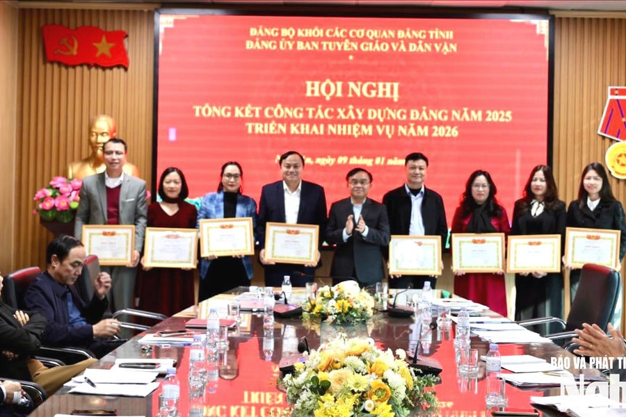 Đảng ủy Ban Tuyên giáo và Dân vận Tỉnh ủy tổng kết công tác năm 2025, triển khai nhiệm vụ năm 2026