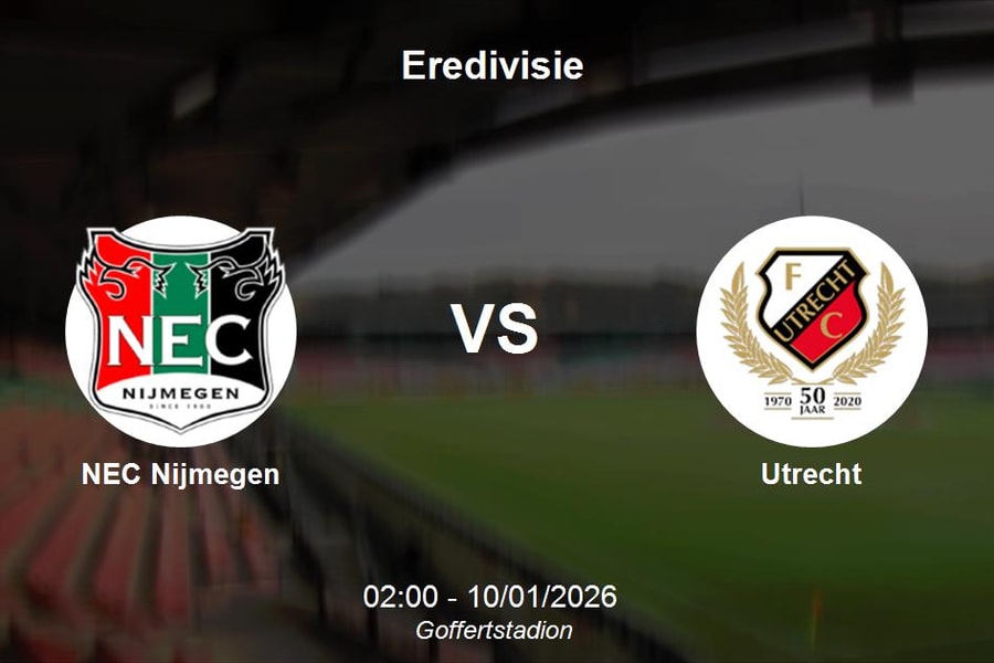 Nhận định NEC Nijmegen vs Utrecht - Eredivisie: Pháo đài Goffertstadion đón khách