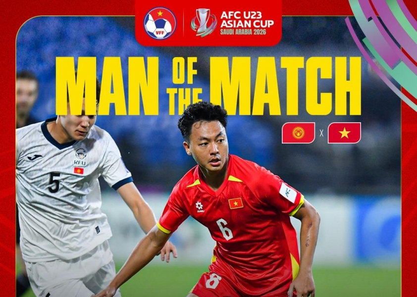 AFC ca ngợi Nguyễn Thái Sơn là 'bộ não' giúp U23 Việt Nam bay cao tại giải châu Á