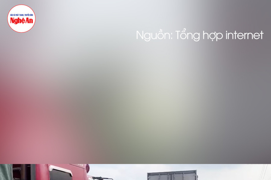 Xe con bẹp dúm sau tai nạn liên hoàn, tài xế mắc kẹt trong xe