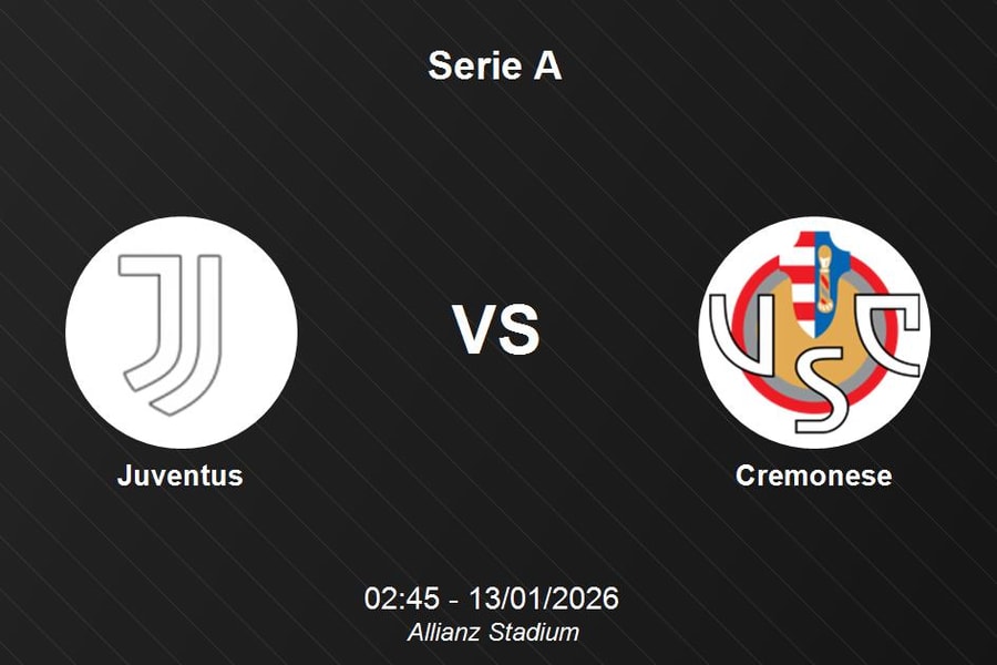 Nhận định Juventus vs Cremonese - Serie A: Pháo đài Allianz Stadium và bài toán của Bà đầm già