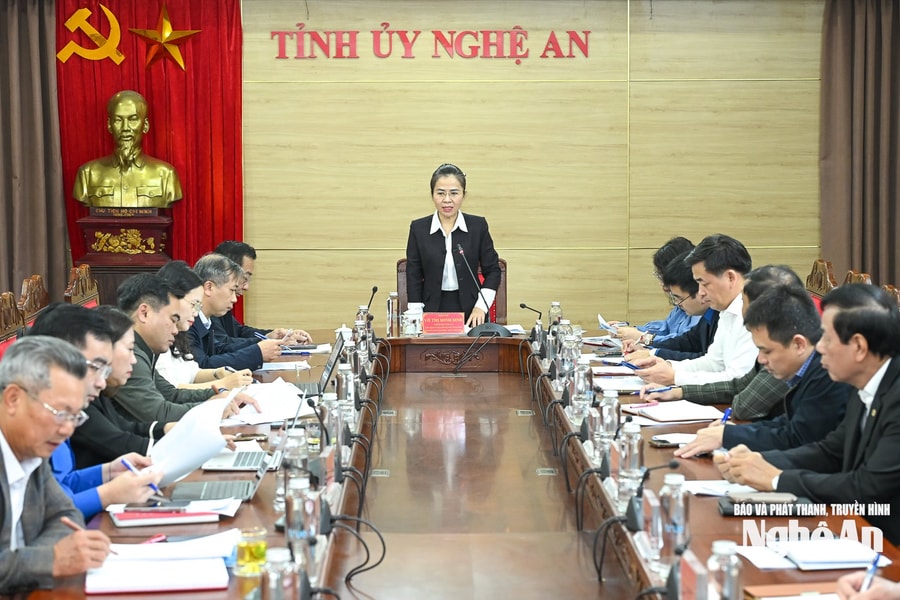 Thường trực Tỉnh ủy làm việc với Ủy ban MTTQ tỉnh và các tổ chức chính trị - xã hội cấp tỉnh