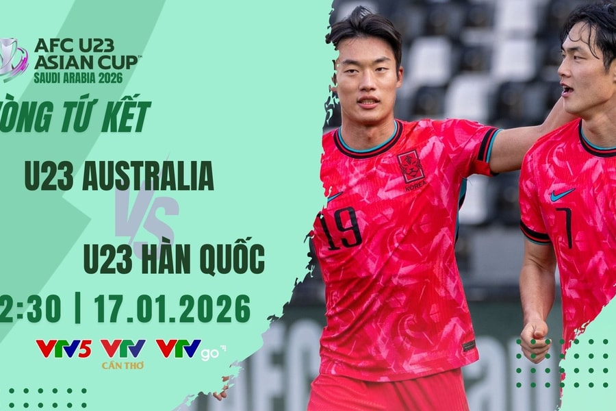 Trực tiếp U23 Hàn Quốc đấu với U23 Australia 22h30 ngày 17/1