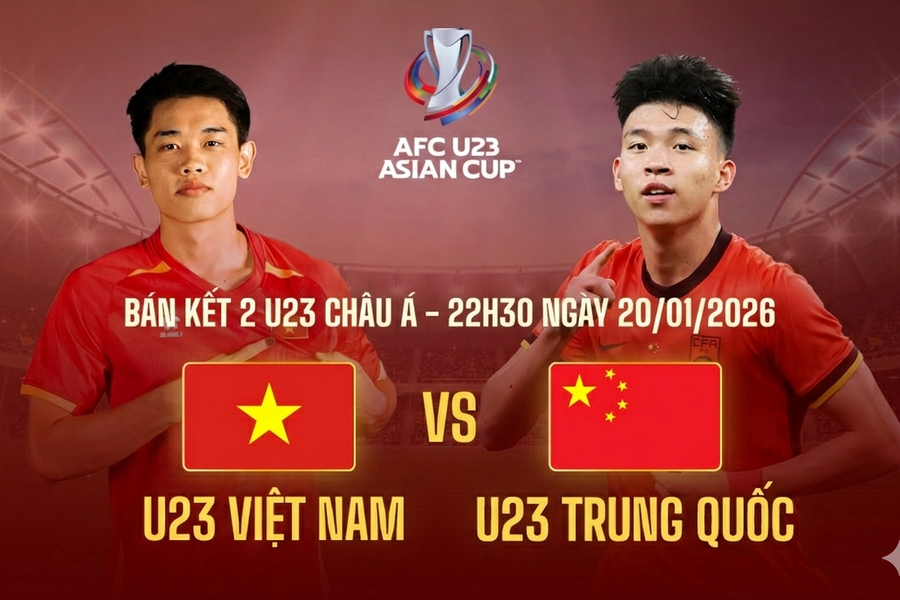Tường thuật bóng đá Việt Nam vs Trung Quốc tại bán kết U23 châu Á