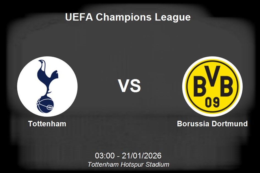 Nhận định Tottenham vs Borussia Dortmund - UEFA Champions League