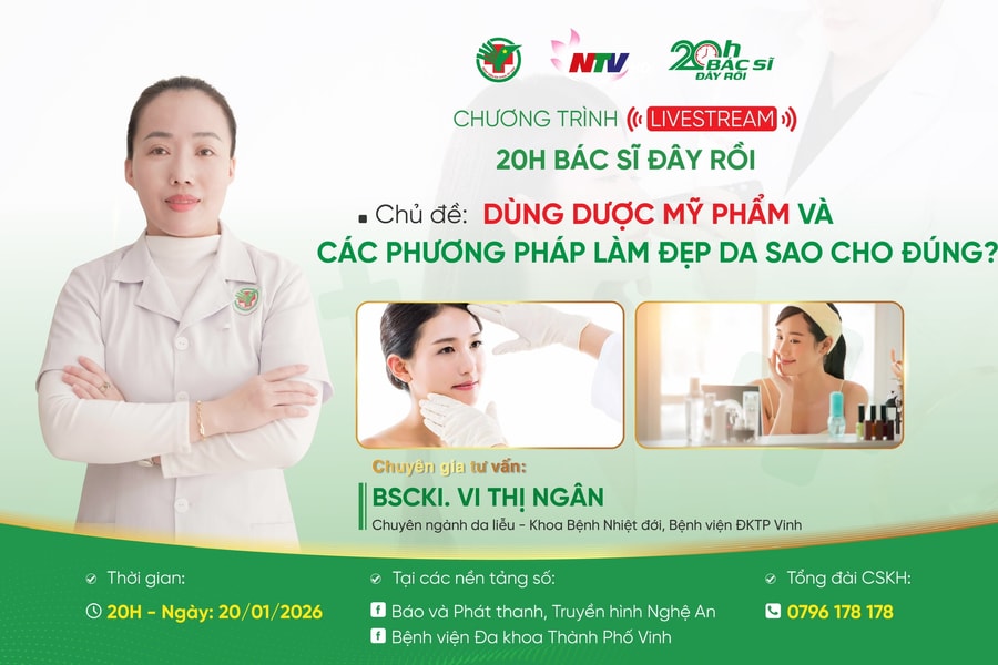 Livestream: ‘Dùng dược mỹ phẩm và các phương pháp làm đẹp da sao cho đúng?’