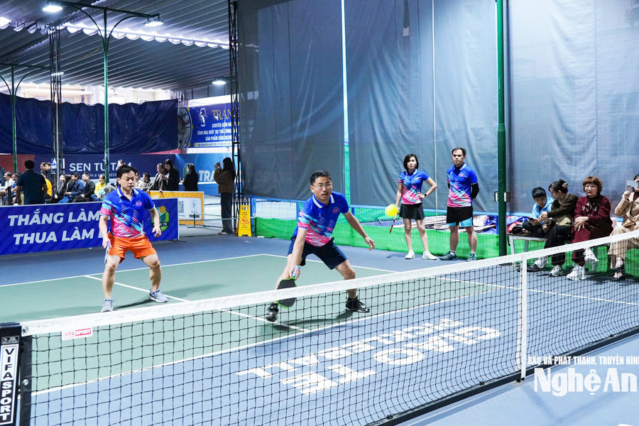 Khai mạc giải Pickleball Kỷ niệm 80 năm Ngày bầu cử đầu tiên của HĐND tỉnh Nghệ An