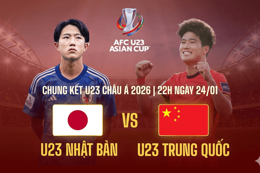 Đại chiến Trung - Nhật: Link xem chung kết U23 châu Á 2026 trên VTV2 VTV Cần Thơ