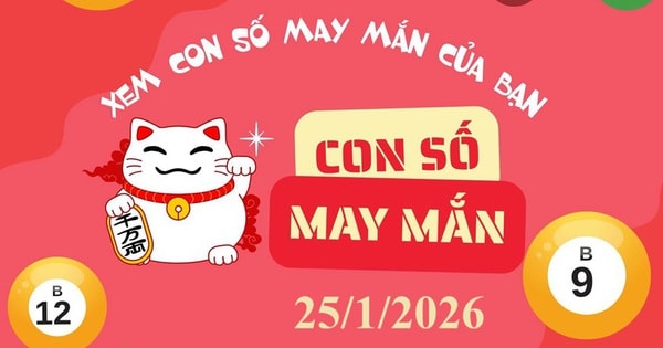 Con số may mắn hôm nay 25/1/2026: Gợi ý tài lộc cho 12 con giáp và cung hoàng đạo