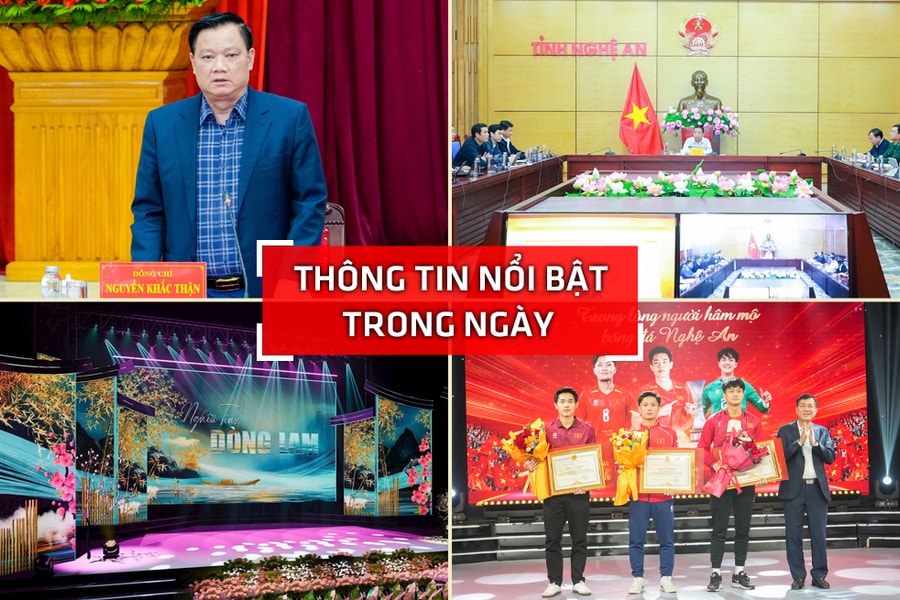 Nghệ An: Thông tin nổi bật ngày 27/1
