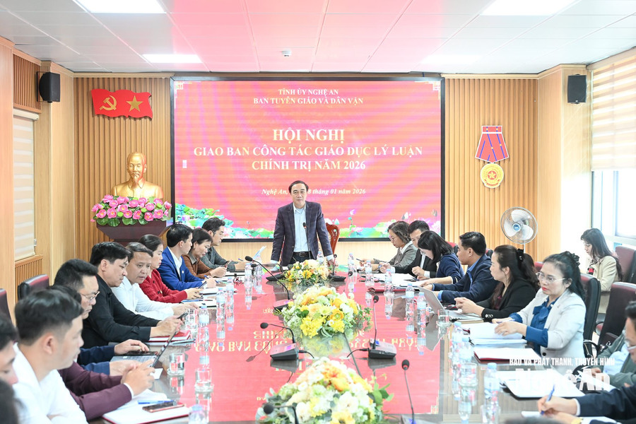 Hội nghị giao ban công tác giáo dục lý luận chính trị năm 2026