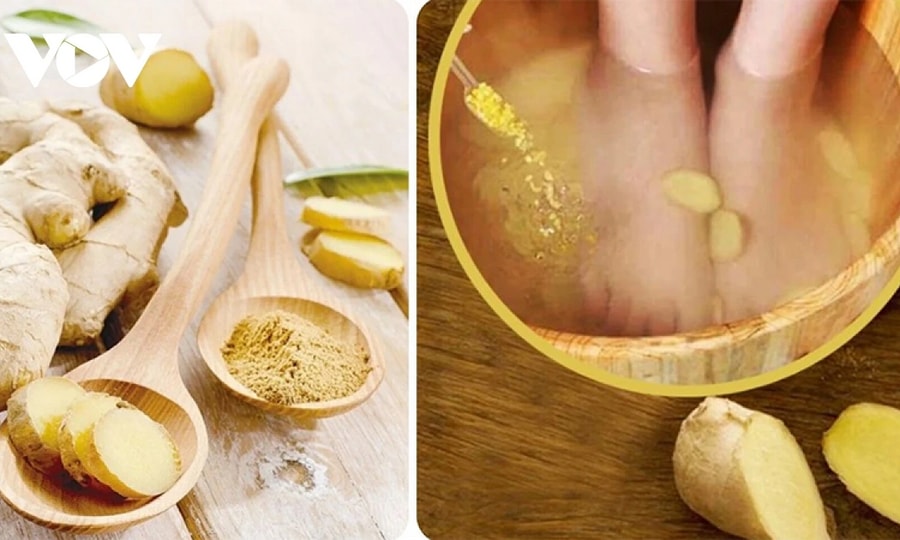 Mẹo ngâm chân nước gừng giúp giữ ấm cơ thể và cải thiện giấc ngủ hiệu quả