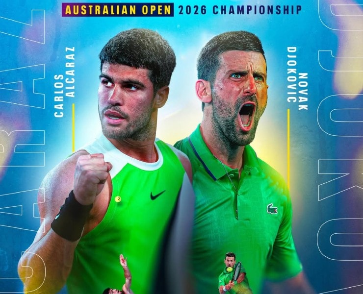 Chung kết Australian Open 2026: Novak Djokovic và Carlos Alcaraz đại chiến vì lịch sử