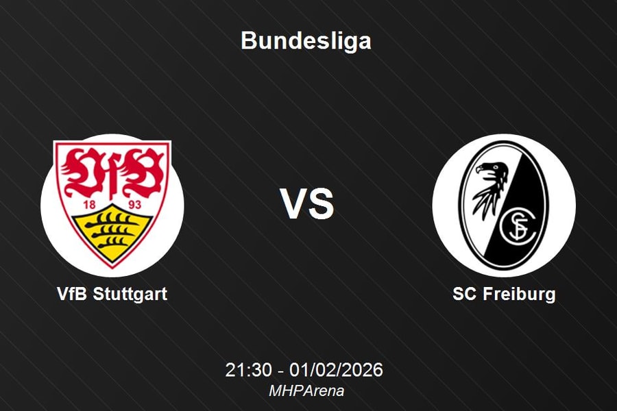 Nhận định VfB Stuttgart vs SC Freiburg - Bundesliga: Pháo đài MHPArena